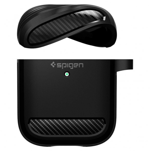 Spigen RUGGED ARMOR Apple AIRPODS MATSVART