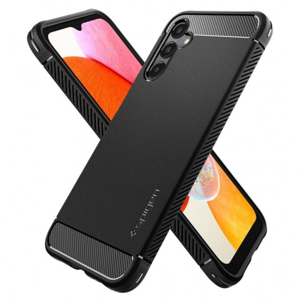 Spigen RUGGED ARMOR GALAXY A14 4G / LTE MATSVART