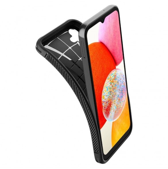 Spigen RUGGED ARMOR GALAXY A14 4G / LTE MATSVART