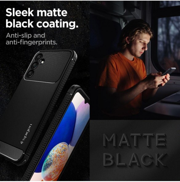 Spigen RUGGED ARMOR GALAXY A14 5G MATSVART