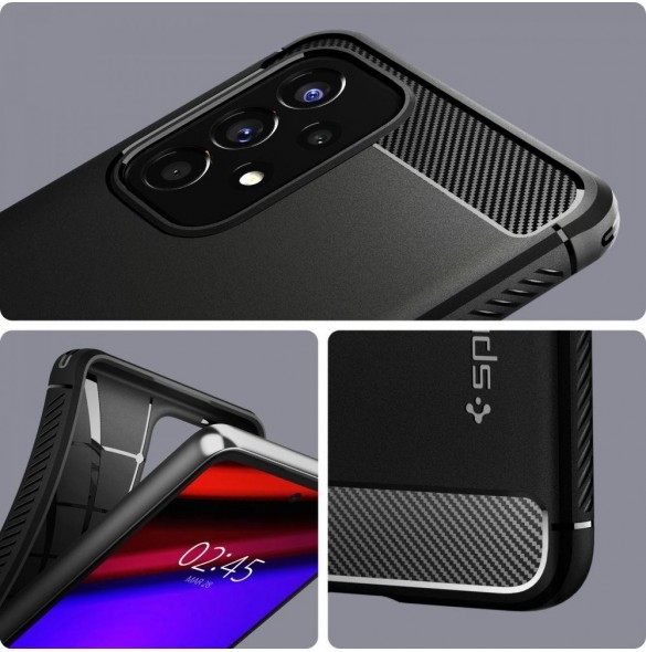 Spigen RUGGED ARMOR GALAXY A53 5G MATSVART