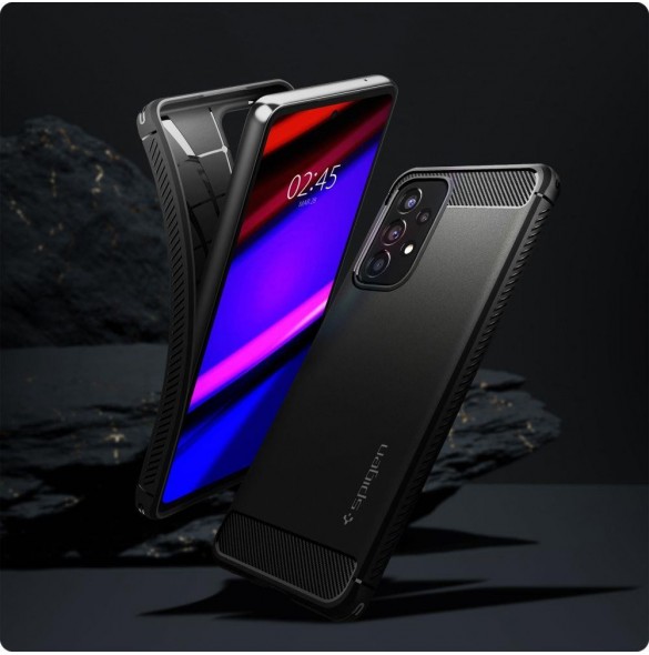 Spigen RUGGED ARMOR GALAXY A53 5G MATSVART