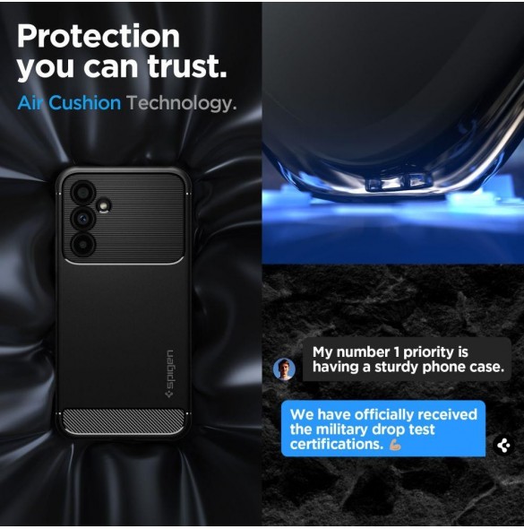 Spigen RUGGED ARMOR GALAXY A54 5G MATSVART
