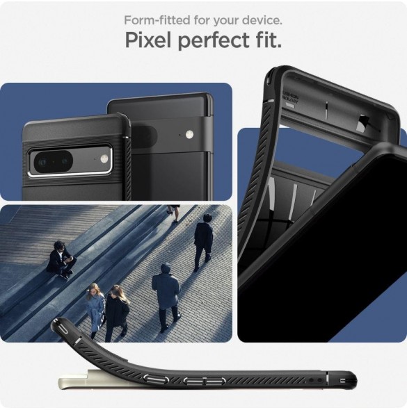 Spigen RUGGED ARMOR GOOGLE PIXEL 7 MATSVART