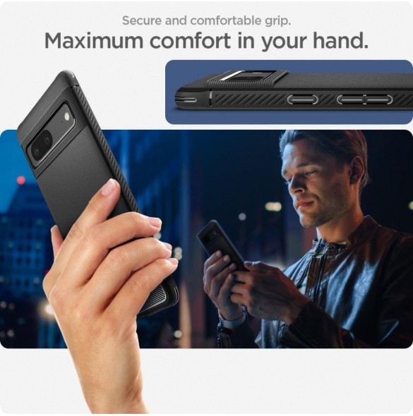 Spigen RUGGED ARMOR GOOGLE PIXEL 7 MATSVART