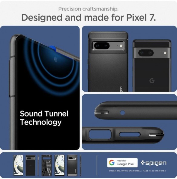 Spigen RUGGED ARMOR GOOGLE PIXEL 7 MATSVART