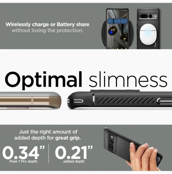 Spigen RUGGED ARMOR GOOGLE PIXEL 7 PRO MATSVART
