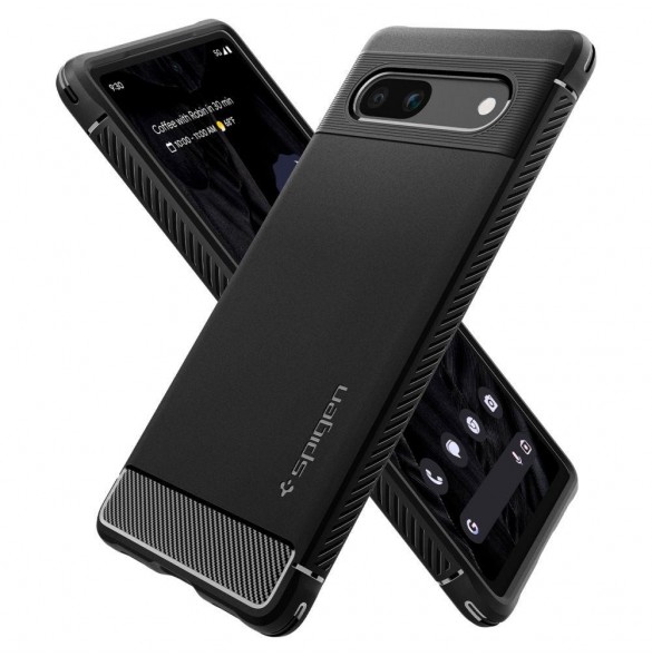 Spigen RUGGED ARMOR GOOGLE PIXEL 7A MATSVART