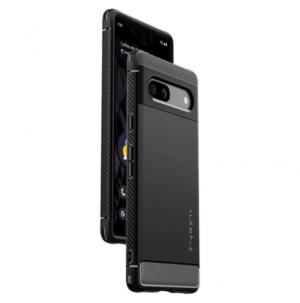 Spigen RUGGED ARMOR GOOGLE PIXEL 7A MATSVART