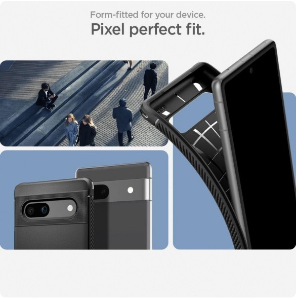 Spigen RUGGED ARMOR GOOGLE PIXEL 7A MATSVART