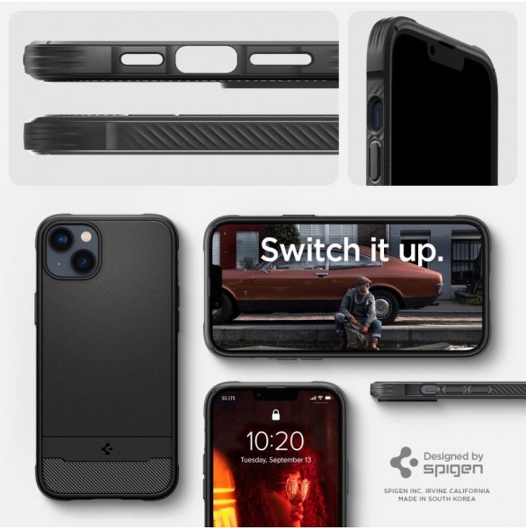 Spigen RUGGED ARMOR MAG MAGSAFE IPHONE 14 PLUS MATSVART