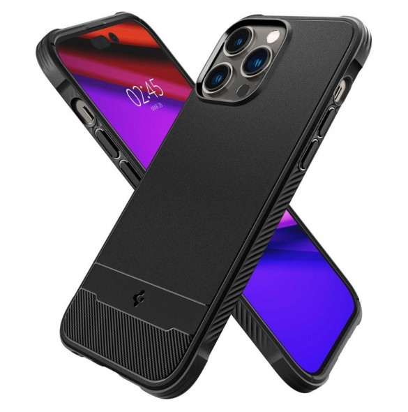 Spigen RUGGED ARMOR MAG MAGSAFE IPHONE 14 PRO MATTE SVART