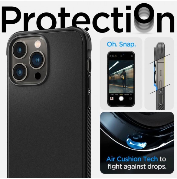 Spigen RUGGED ARMOR MAG MAGSAFE IPHONE 14 PRO MATTE SVART