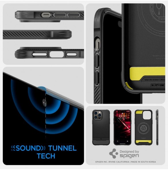 Spigen RUGGED ARMOR MAG MAGSAFE IPHONE 14 PRO MATTE SVART