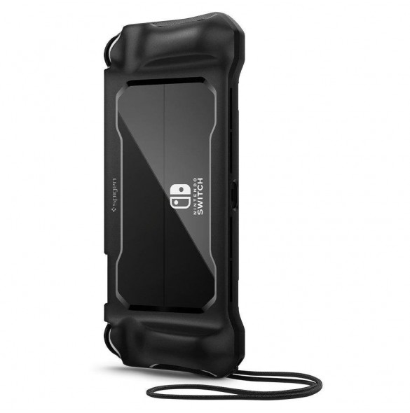 Spigen RUGGED ARMOR NINTENDO SWITCH OLED MATSVART