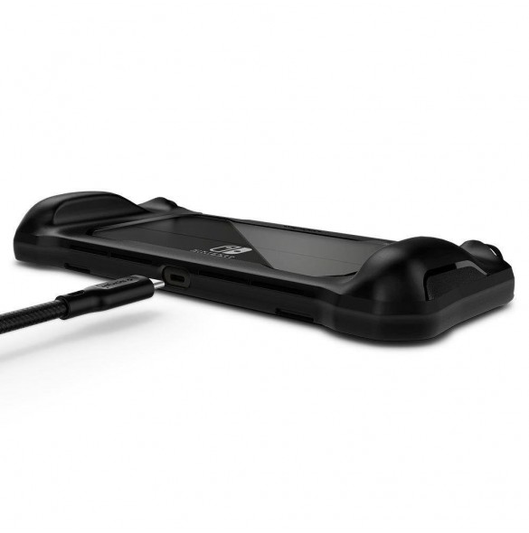 Spigen RUGGED ARMOR NINTENDO SWITCH OLED MATSVART