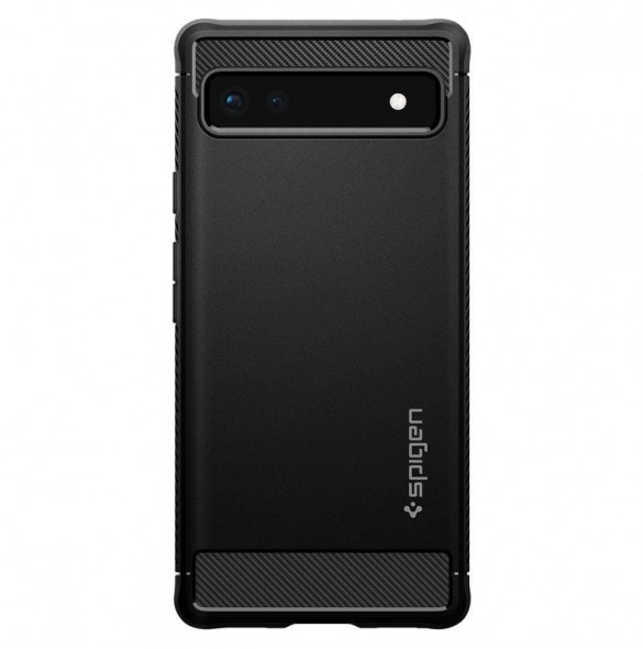 Spigen Rugged Armor telefonfodral för Google Pixel 6A svart