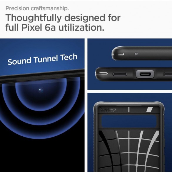 Spigen Rugged Armor telefonfodral för Google Pixel 6A svart