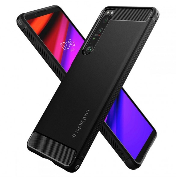 Spigen Rugged Armor Sony Xperia 1 IV svart (20901-0)