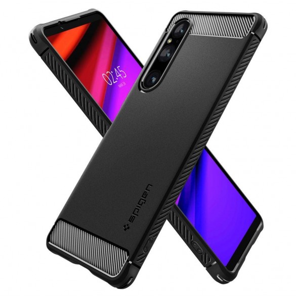 Spigen RUGGED ARMOR SONY XPERIA 1 V MATSVART
