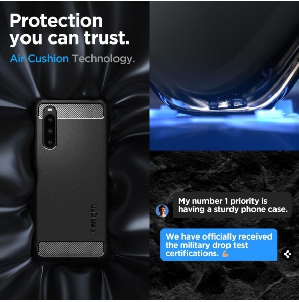 Spigen RUGGED ARMOR SONY XPERIA 1 V MATSVART
