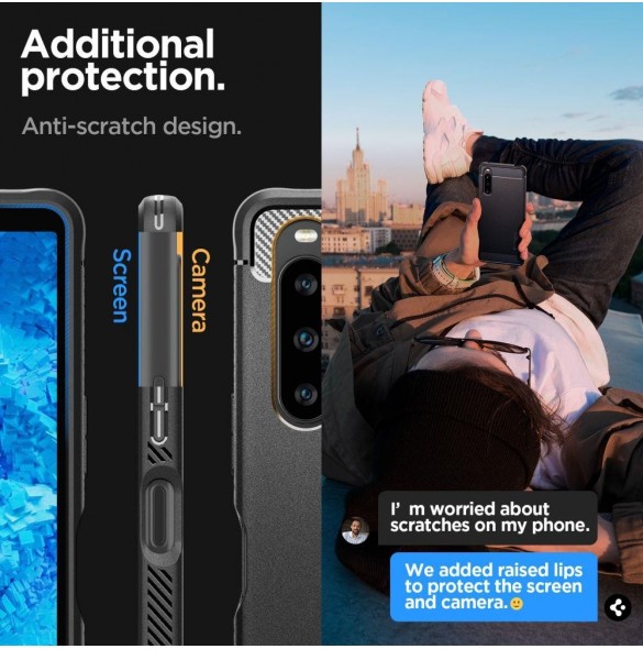 Spigen RUGGED ARMOR SONY XPERIA 1 V MATSVART