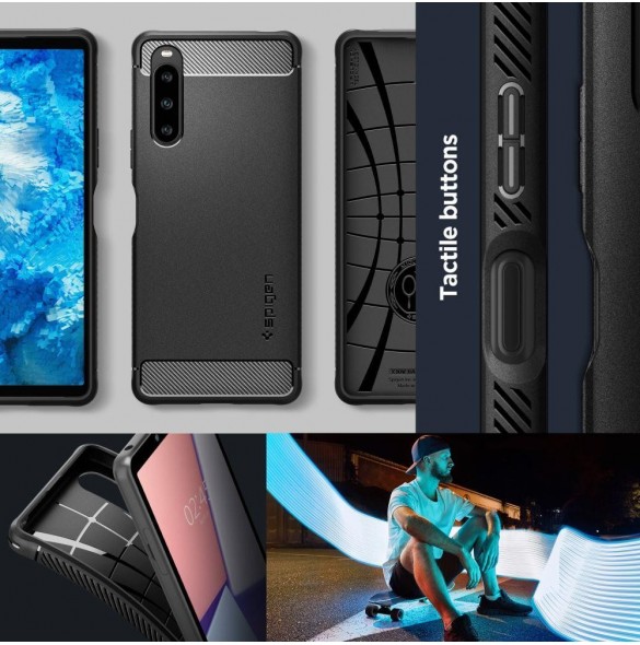 Spigen RUGGED ARMOR SONY XPERIA 1 V MATSVART