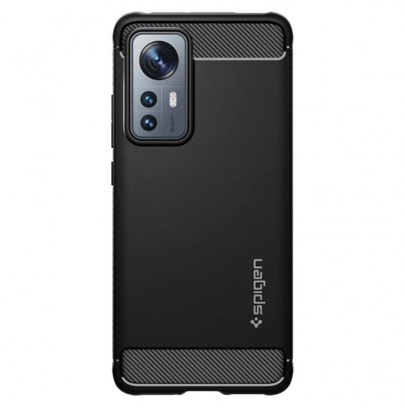 Spigen RUGGED ARMOR XIAOMI 12 / 12X MATSVART