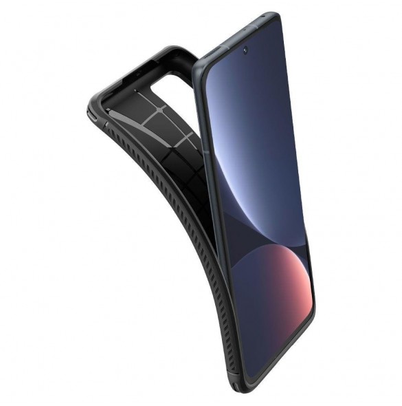 Spigen RUGGED ARMOR XIAOMI 12 / 12X MATSVART