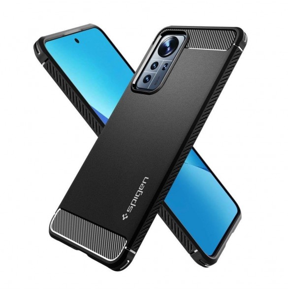 Spigen RUGGED ARMOR XIAOMI 12 LITE MATSVART