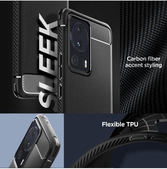 Spigen RUGGED ARMOR XIAOMI 13 LITE MATSVART