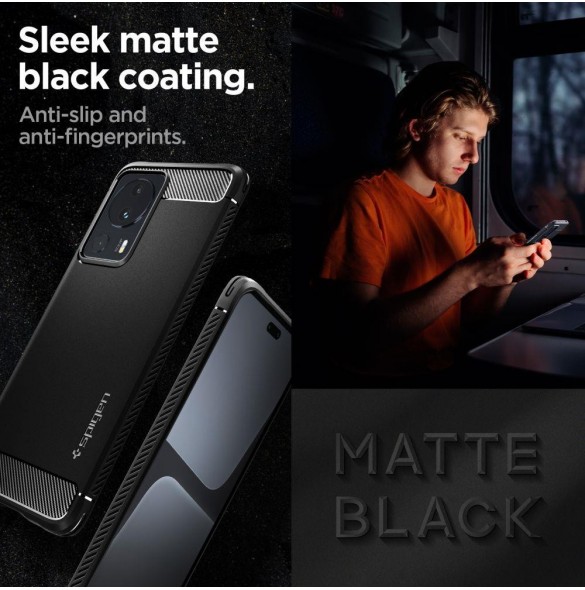 Spigen RUGGED ARMOR XIAOMI 13 LITE MATSVART