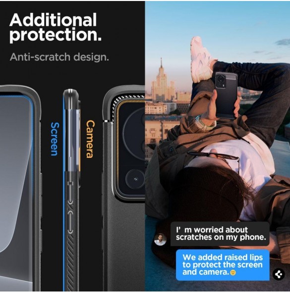 Spigen RUGGED ARMOR XIAOMI 13 LITE MATSVART