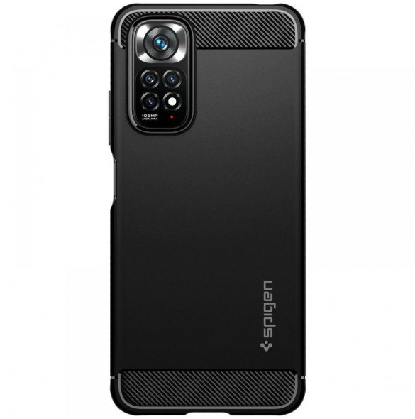 Spigen RUGGED ARMOR XIAOMI REDMI NOTE 11 / 11S MATSVART
