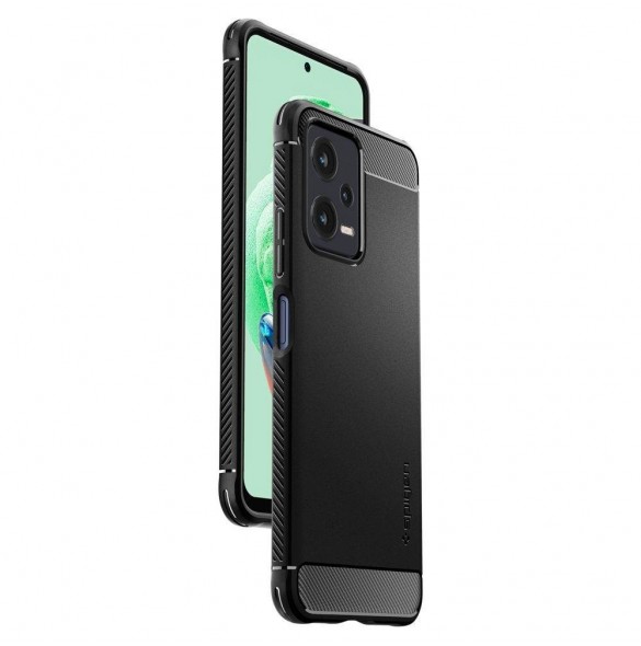 Spigen RUGGED ARMOR XIAOMI REDMI NOTE 12 5G / POCO X5 5G MATSVART