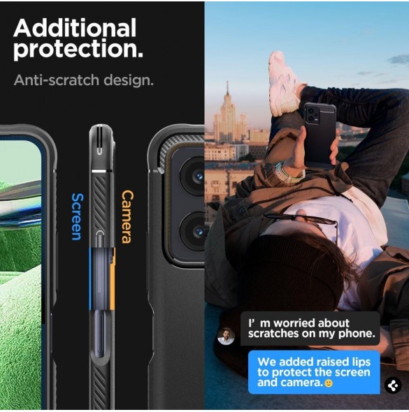 Spigen RUGGED ARMOR XIAOMI REDMI NOTE 12 5G / POCO X5 5G MATSVART
