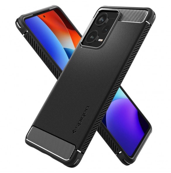 Spigen RUGGED ARMOR XIAOMI REDMI NOTE 12 PRO+ PLUS 5G MATSVART