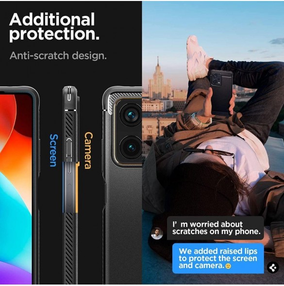 Spigen RUGGED ARMOR XIAOMI REDMI NOTE 12 PRO+ PLUS 5G MATSVART