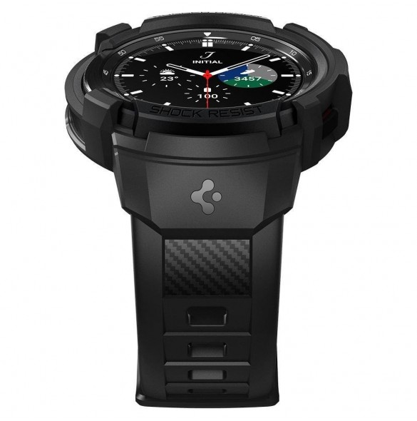 Spigen RUGGED ARMOR" PRO" GALAXY Watch 4 CLASSIC 46 MM MATSVART