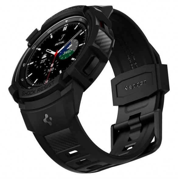 Spigen RUGGED ARMOR" PRO" GALAXY Watch 4 CLASSIC 46 MM MATSVART