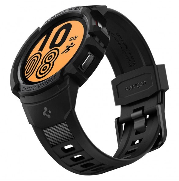 Spigen RUGGED ARMOR" PRO" GALAXY Watch 4/5 (44 MM) SVART