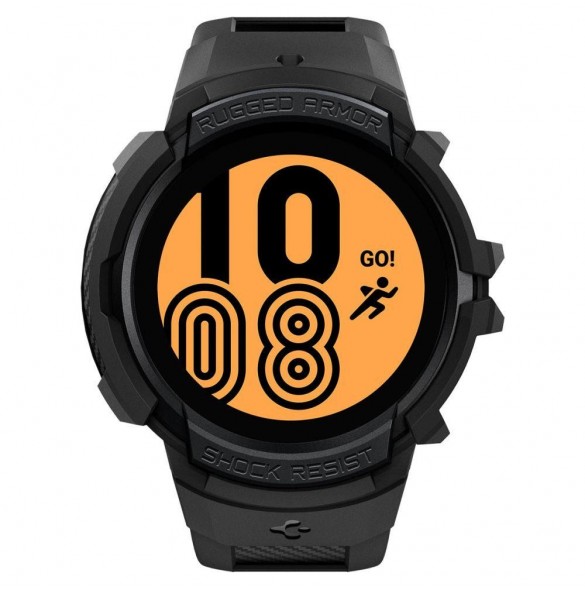 Spigen RUGGED ARMOR" PRO" GALAXY Watch 4/5 (44 MM) SVART