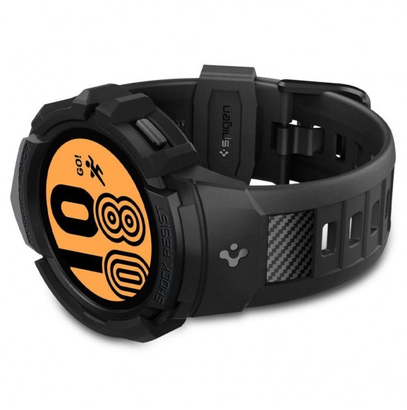 Spigen RUGGED ARMOR" PRO" GALAXY Watch 4/5 (44 MM) SVART