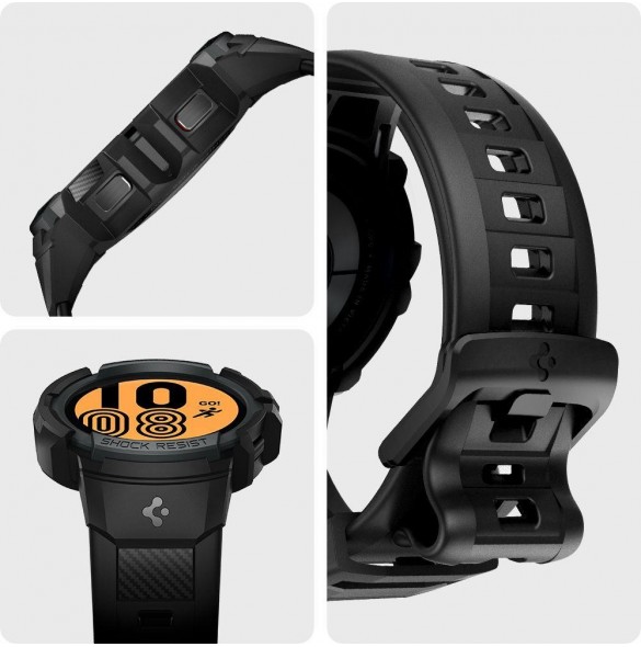 Spigen RUGGED ARMOR" PRO" GALAXY Watch 4/5 44MM CHARCOAL GREY
