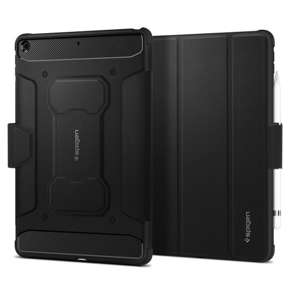 Spigen RUGGED ARMOR" PRO" IPAD 10.2 2019 / 2020 / 2021 SVART