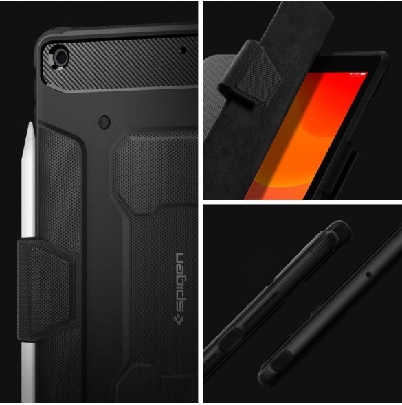 Spigen RUGGED ARMOR" PRO" IPAD 10.2 2019 / 2020 / 2021 SVART