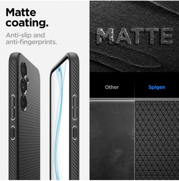 Spigen Samsung Galaxy A54 5G Liquid Air Series TPU-fodral - Mattsvart