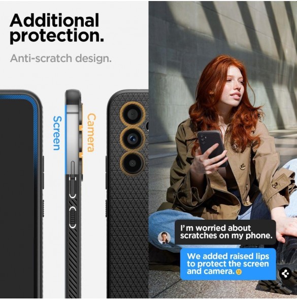 Spigen Samsung Galaxy A54 5G Liquid Air Series TPU-fodral - Mattsvart