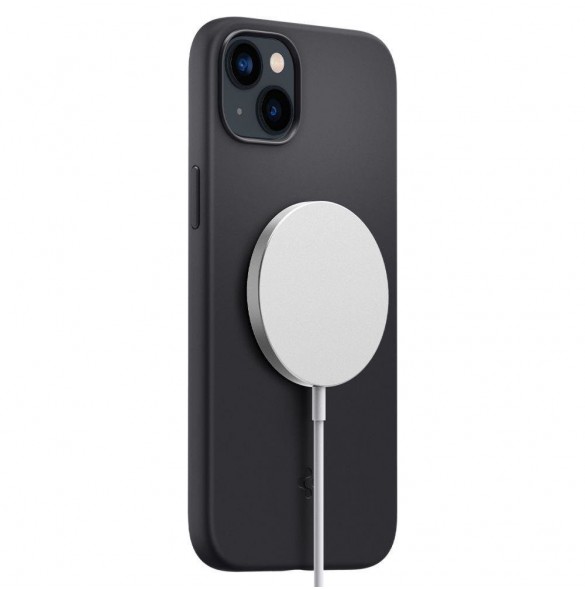 Spigen SILICONE FIT MAG MAGSAFE IPHONE 14 PLUS SVART