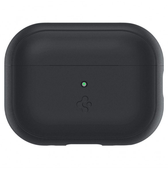 Spigen SILICONE FIT STRAP Apple AIRPODS PRO 1/2 SVART/FANTOMGRÖN